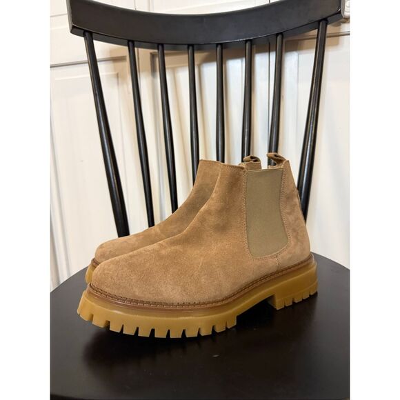 Enzo Tesoti Excellent Condition tan suede Chelsea boots size 40 - Picture 7 of 11